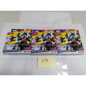 Hasbro Marvel Stunt Squad Spider-Man Miles Morales vs Venom Playset New 3pk